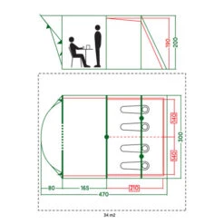 Coleman Aspen 4 Poled Tent -CampLux Sales Shop 2000038915 10 95957.1666784157