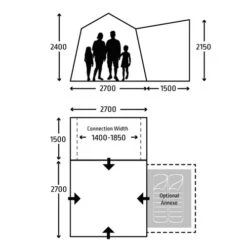 Kampa Cross AIR TC Drive-Away Awning 5 Kampa Cross AIR TC Drive-Away Awning -CampLux Sales Shop 2021 Drive Away Awning Floorplans BLK V2 Cross AIR VW T G4 14476.1684594019