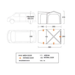 Vango Tailgate AirHub Low Drive-Away Awning 29 Vango Tailgate AirHub Low Drive-Away Awning -CampLux Sales Shop 2021 Vango Floorplan Tailgate Airhub 09696.1694705367