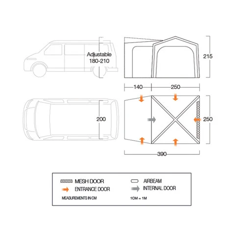 Vango Tailgate AirHub Low Drive-Away Awning 16 Vango Tailgate AirHub Low Drive-Away Awning - Image 14
