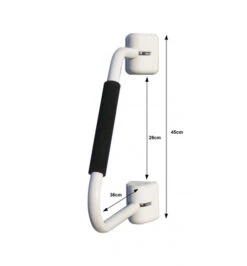 Milenco Security Large Handrail -CampLux Sales Shop 2066 Security Hand rail white back dims 24 77302.1710253239