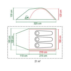 Coleman Darwin 3 Plus Poled Tent -CampLux Sales Shop 2176904 13 27753.1675857712