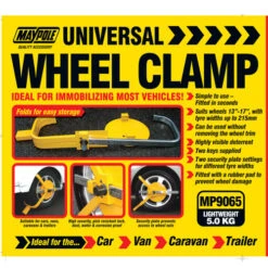 Universal Wheel Clamp 13" - 17" -CampLux Sales Shop 9065 FRONT 56523.1508050749