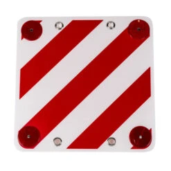 Warning Sign - Plastic With Reflectors