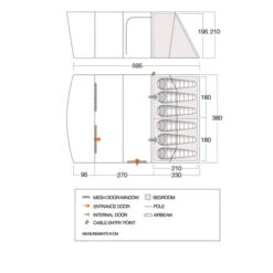 Vango Aether 600XL Sentinel Eco Earth Poled Tent 26 Vango Aether 600XL Sentinel Eco Earth Poled Tent -CampLux Sales Shop Aether 600XL FloorplanV2 01 84690.1666192376