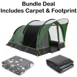 Kampa Brean 4 Poled Tent - Bundle Deal