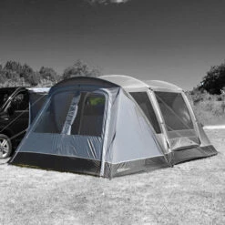 Outdoor Revolution Cayman Zip On Porch Door -CampLux Sales Shop Cayman Curl 2022 w Porch Door HERO 14927.1678900465