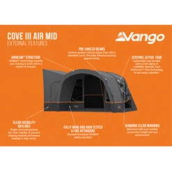Vango Cove III Air 150D Mid Drive-Away Awning -CampLux Sales Shop Cove III Air Mid Infographic External 71821.1702467245