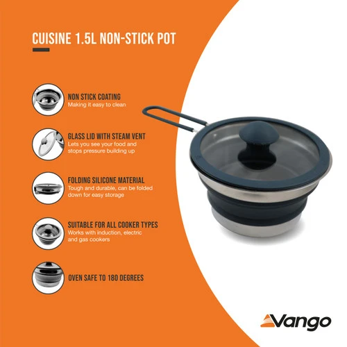 Vango Cuisine 1.5L Non-Stick Pot 4 Vango Cuisine 1.5L Non-Stick Pot - Image 2