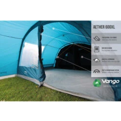 Vango Aether 600XL Eco Earth Poled Tent - Bundle Deal -CampLux Sales Shop Earth Collection Poled Infographics Call outs 07 24010.1695026101