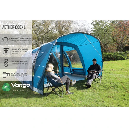 Vango Aether 600XL Sentinel Eco Earth Poled Tent 4 Vango Aether 600XL Sentinel Eco Earth Poled Tent - Image 2