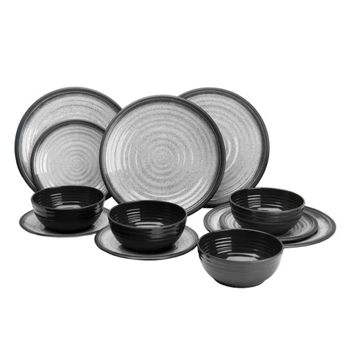 Flamefield Granite Grey 12pc Dinner Set 3 Flamefield Granite Grey 12pc Dinner Set