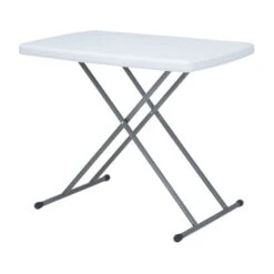 Blow Moulded Adjustable Height Table - 75 X 50cm