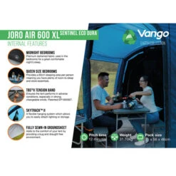 Vango Joro Air 600XL Sentinel Eco Dura Tent Package 27 Vango Joro Air 600XL Sentinel Eco Dura Tent Package -CampLux Sales Shop Joro Air 600XL SED2 06123.1691407599