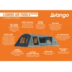 Vango Lismore 700DLX Air Tent Package -CampLux Sales Shop Lismore Air 700DLX Package 44165.1710778249
