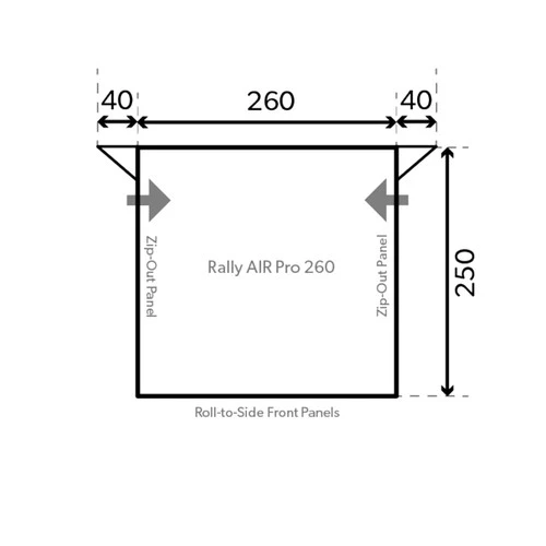 Dometic Rally Pro 260 Poled Awning 4 Dometic Rally Pro 260 Poled Awning - Image 2