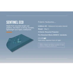 Vango Tahiti 850XL Air Tent -CampLux Sales Shop Sentinel Eco Fabric Infographic HighRes 85498.1702476794