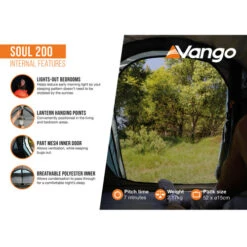 Vango Soul 200 Poled Tent -CampLux Sales Shop Soul 200 Infographic Internal High 60417.1702654448
