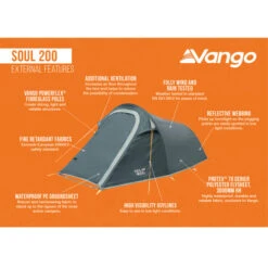 Vango Soul 200 Poled Tent -CampLux Sales Shop Soul 200 Infographic 92191.1702654446