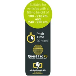 Quest Falcon 300 Poled Drive Away Awning (low) -CampLux Sales Shop driveaway5 17532.1664185535