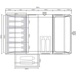 Outdoor Revolution Airedale 7.0SE Air Tent (Including Footprint & Lounge Liner) -CampLux Sales Shop fp 10 06606.1694012044