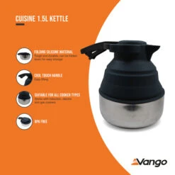 Vango Cuisine 1.5L Folding Kettle -CampLux Sales Shop kettle 2 81785.1675333331
