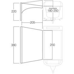 Vango AirBeam Sky Canopy For Caravan & Motorhomes 2.5M -CampLux Sales Shop vango 2020 awnings floorplan sky canopy airbeam 2 68229.1691158538