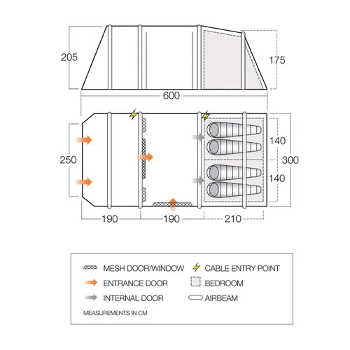 Vango Lismore Air 450 Tent Package 10 Vango Lismore Air 450 Tent Package - Image 8