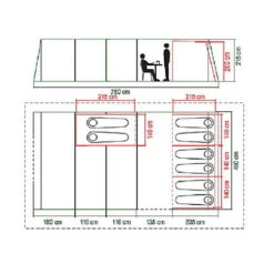 Coleman Weathermaster 8XL Air BlackOut Tent 16 Coleman Weathermaster 8XL Air BlackOut Tent -CampLux Sales Shop weathermaster 8xl floor plan 69827.1707744268